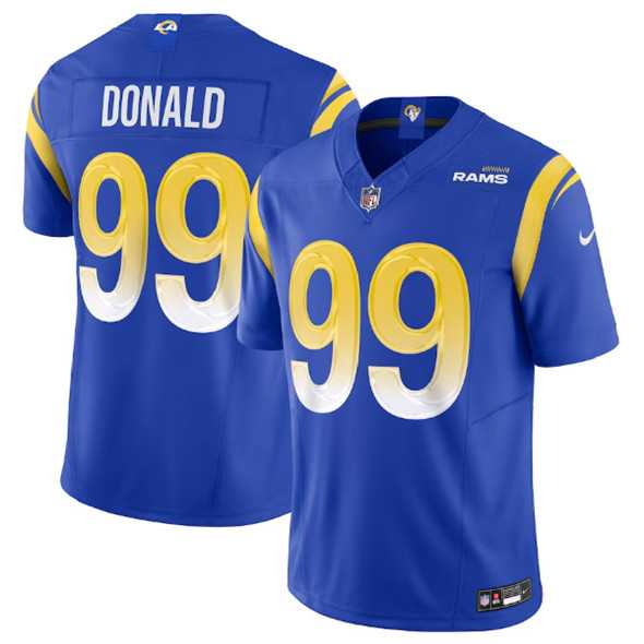 Men & Women & Youth Los Angeles Rams #99 Aaron Donald Royal 2023 F.U.S.E. Vapor Untouchable Limited Stitched Jersey